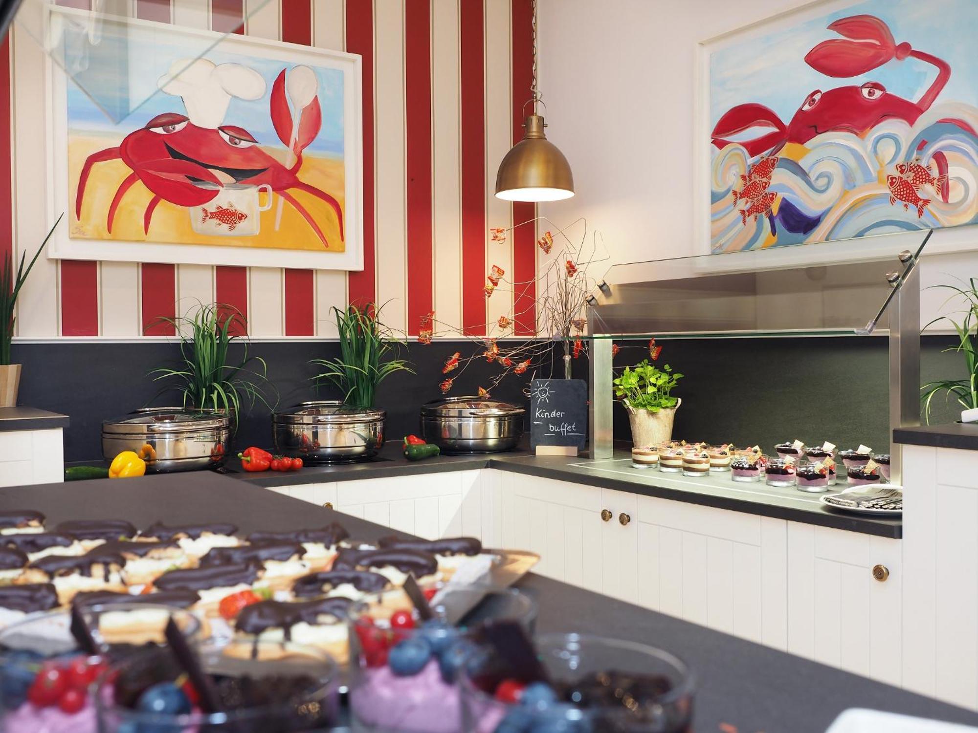 黑灵斯多夫史蒂根伯格水疗大酒店 塞巴特黑灵斯多夫 外观 照片 The kitchen at the restaurant